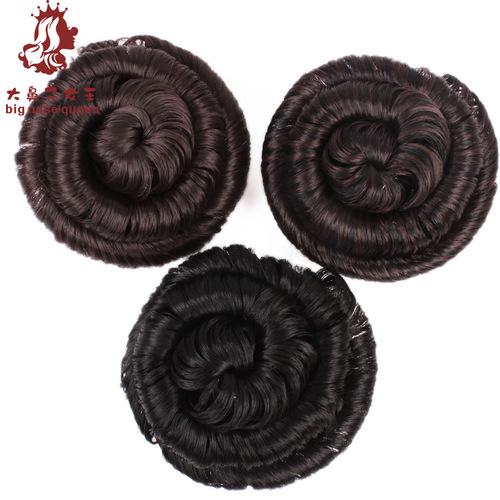 Big disc false hair bun package, bride bun hair package, claw clip hair flower package, ball hair bun package.
