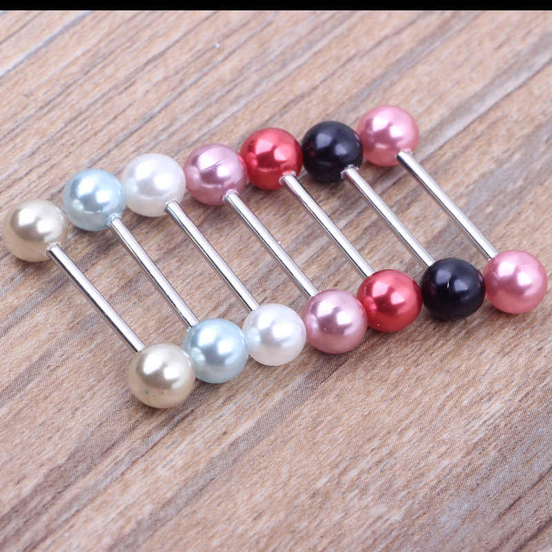 Pointed titanium steel lip stud product view