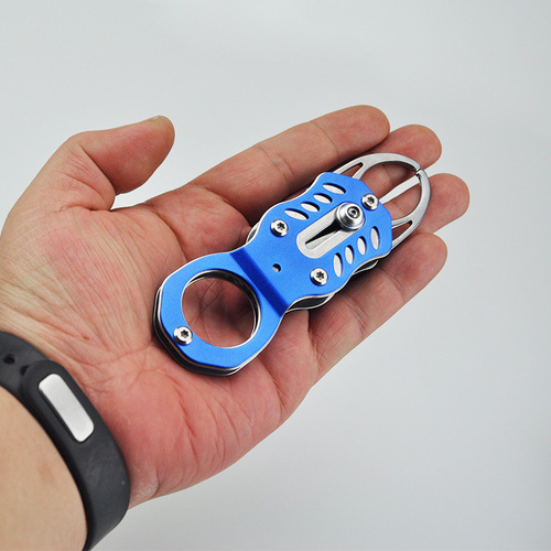 Stainless steel fish controller, mini lure, fish catching mouth pliers, ring, anti-escape fish controller, fishing gear supplies wholesale
