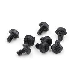 US coarse thread computer case motherboard hard drive screw, external hex cross socket anti-slip 6# screw 6-32 thread