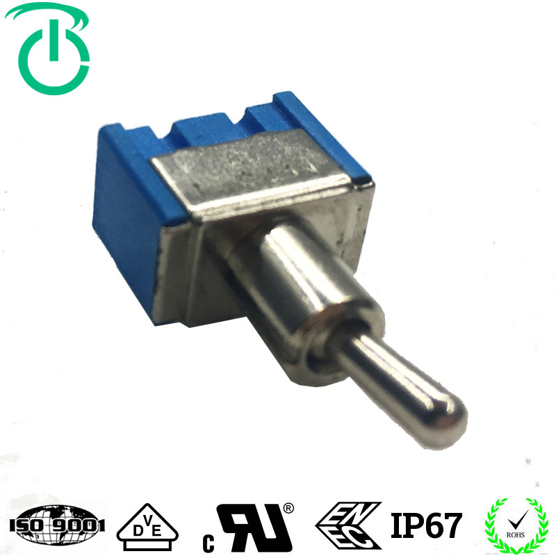  生产厂家T80正向三只脚单刀单掷on-off带UL\VDE认证钮子摇头开关