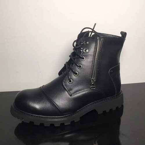 New Men's High-Top Leather Shoes, Outdoor Workwear Genuine Leather Non-Slip Boots