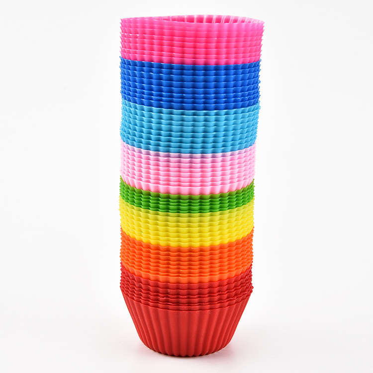 硅膠馬芬杯 圓形蛋糕杯 小蛋糕模具 烘焙馬芬杯 烘焙工具廠家直供