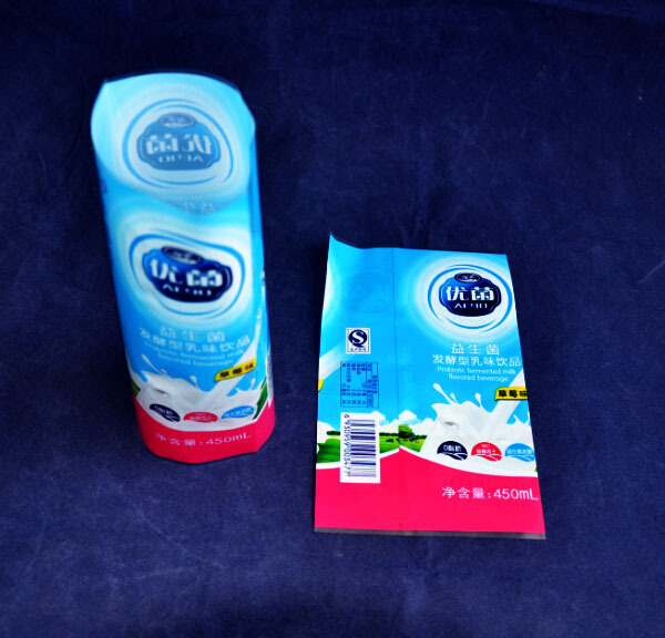 印刷定做100ml 330ml乳酸菌饮料塑封膜标签