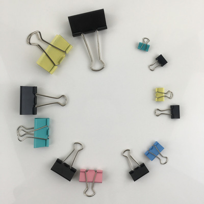 black Elliot purse Metal binding folder Color dovetail clamp Paper clips Wholesale of all models
