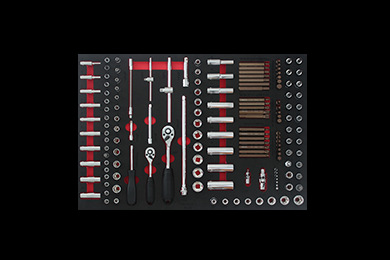 153件6.3mm10mm套筒工具托组套