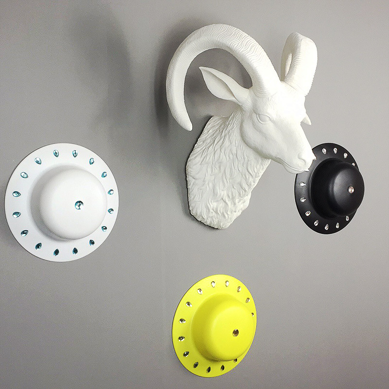 羊头壁挂装饰创意挂饰北欧风格壁饰客厅墙面装饰品动物头墙饰挂件|ru