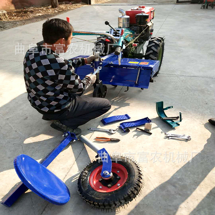 手扶式两轮拖拉机 水田除草打田机 15马力手扶拖拉机