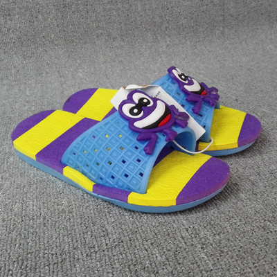 儿童卡通拖鞋夏季热卖按摩底软底吹气一字拖甩货地摊处理 暂断货