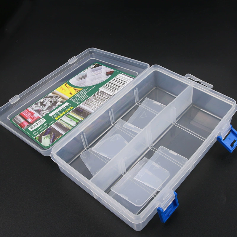 Old A thickened 8 grid jewelry box activity division component box part box storage box LA911200
