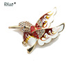 Metal high-end fashionable universal brooch lapel pin, European style, simple and elegant design