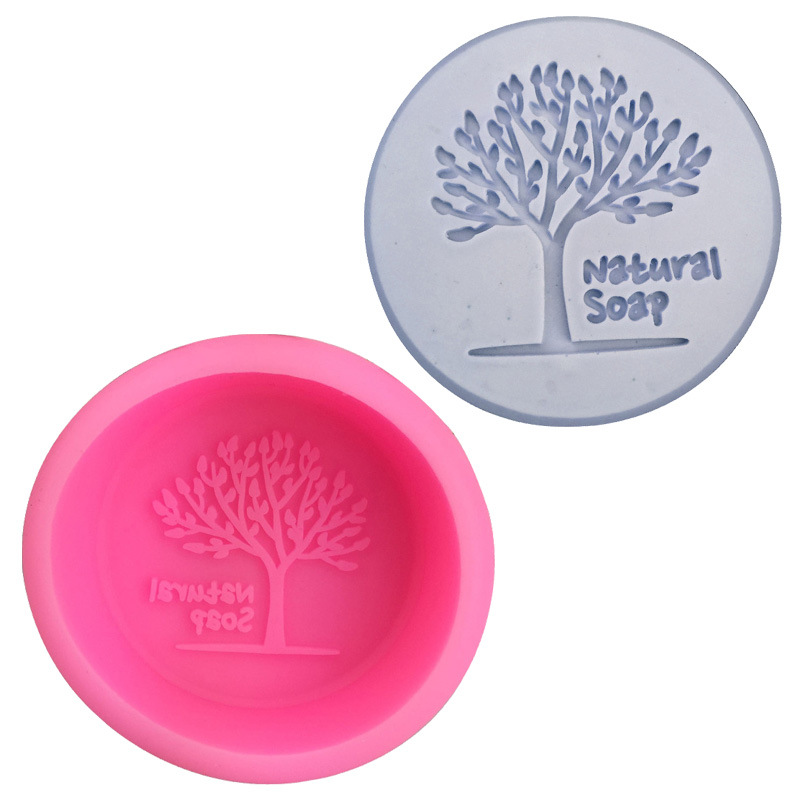 Маленькое дерево в форме натурального мыла модель Natural soap слово мыла плесень для торта силиконовый сахар инструмент для выпечки