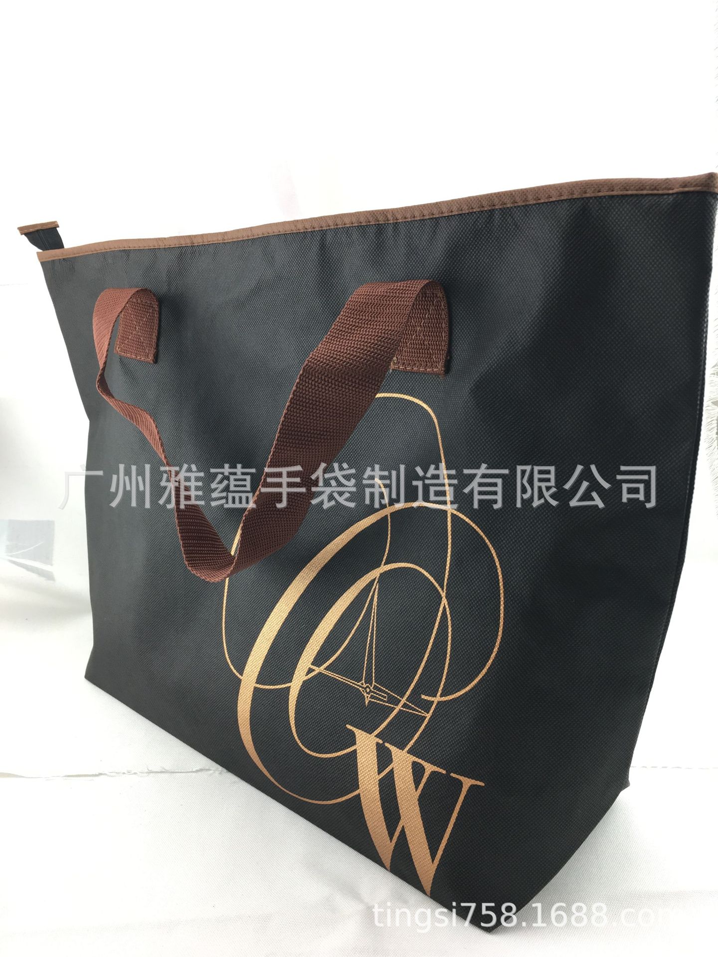 供应无纺布袋拉链 服装拉链袋 80G不织布购物袋 免费拿样