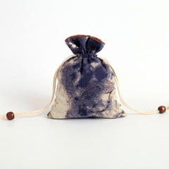 廠家定製棉麻布袋佛珠文玩收納袋盤玩手串小布袋束口袋抽繩首飾袋