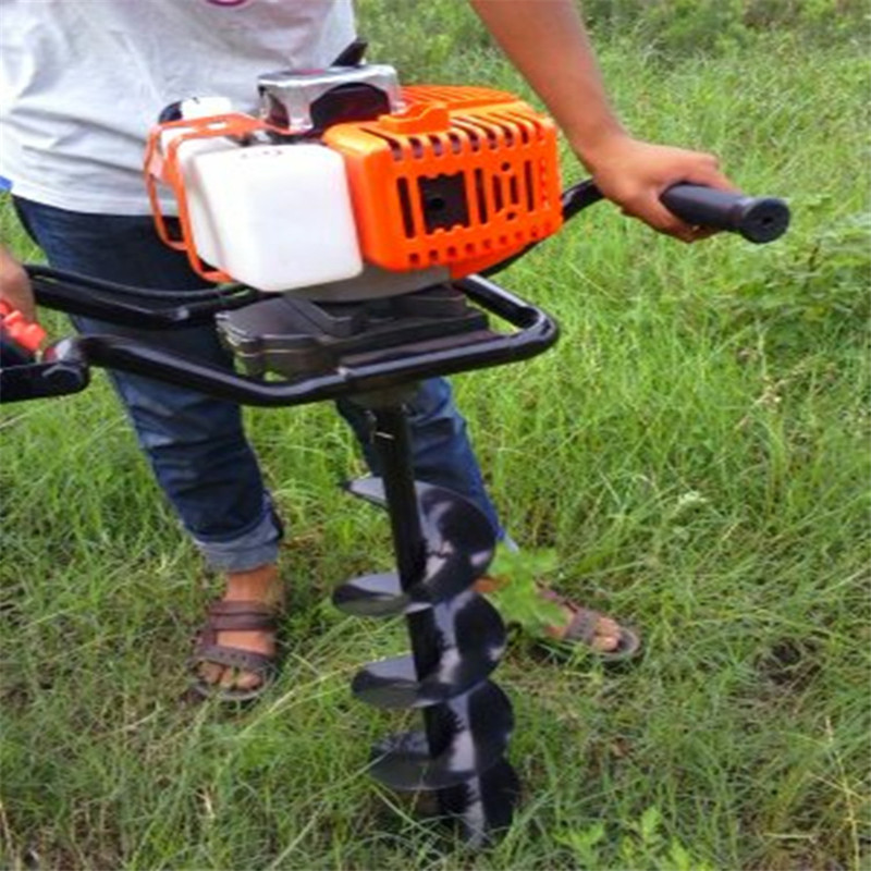 加厚动力手提式螺旋挖坑机