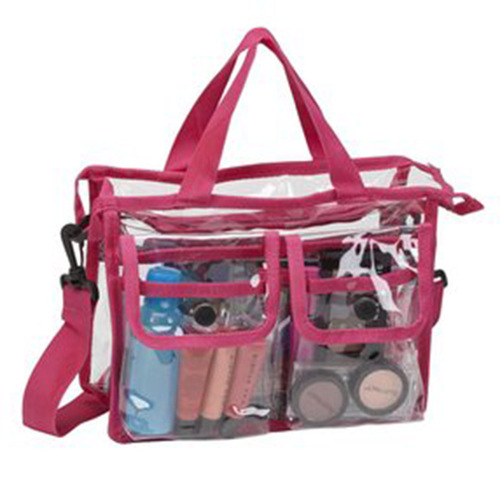 Waterproof travel toiletry bag, portable hand-held cosmetic storage bag, crossbody fitness shower beach bag