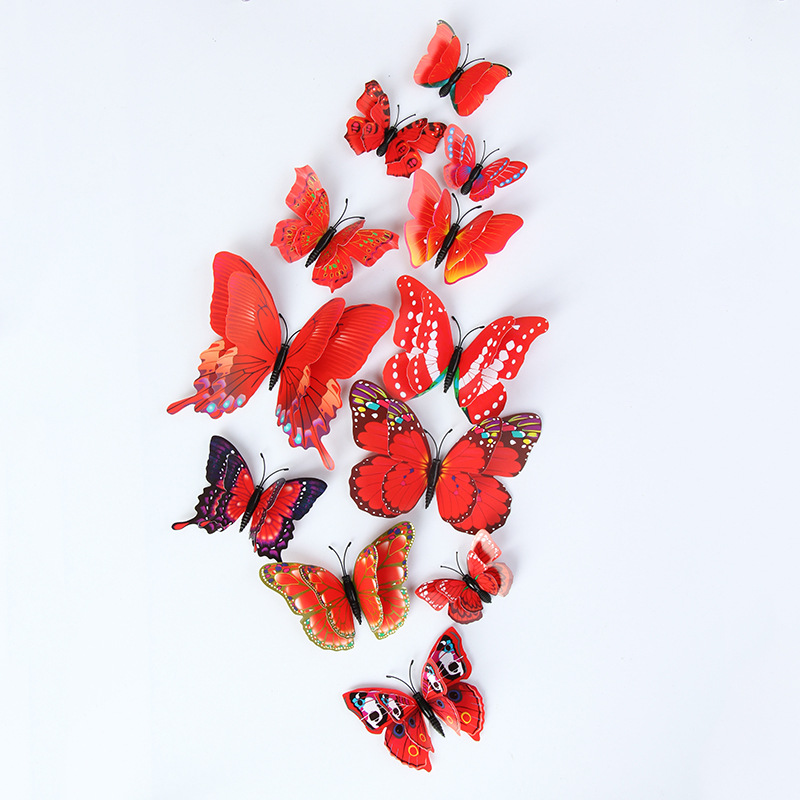 Creative Butterfly Wall Stickers 12-piece Set
