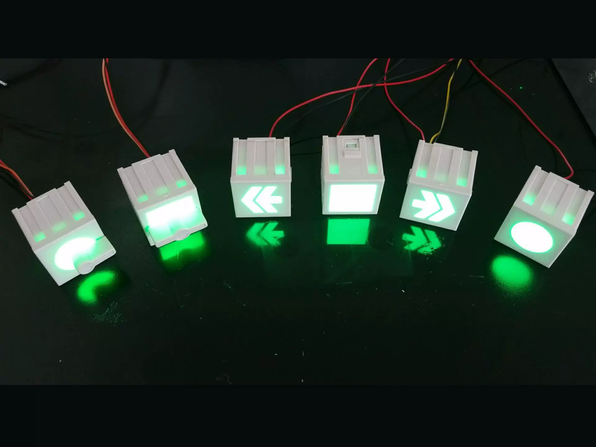 马赛克模拟屏开关、刀闸防误报警旋钮把手LED信号灯触摸双色遥信