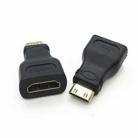 直供Mini hdmi 高清转换头大转小公对母迷你HDMI公转hdmi母转接头