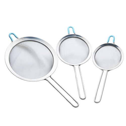 Whole body 304 stainless steel 60 mesh fine mesh colander bean berry juice filter spoon hot pot colander Chinese medicine filter screen customization