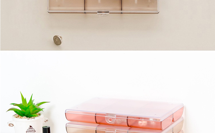 时代良品简约饰品首饰单层收纳盒针线纽扣耳钉硬币储物盒SD-N