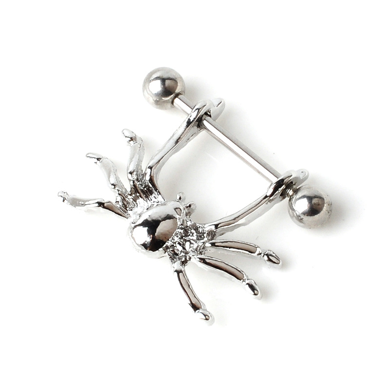 Fashion body piercing jewelry medical spider alloy nipple ring