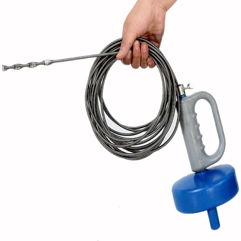 Draga de tubería herramienta de alcantarillado hogar inodoro drenaje de piso tubería de inodoro draga Primavera de almacenamiento