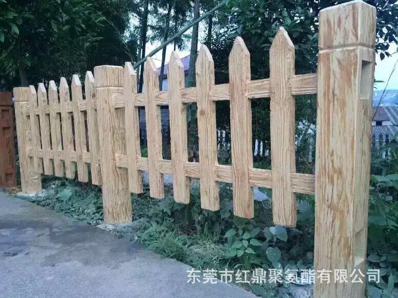 180东莞厂家聚氨酯户外仿木仿石护栏AB组合料发泡PU黑白料