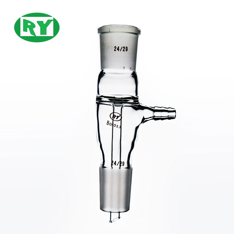 Шанхайский производитель силы Heqi, стеклянный входной разъем, прямой разъем для извлечения воздуха, стеклянный инструмент