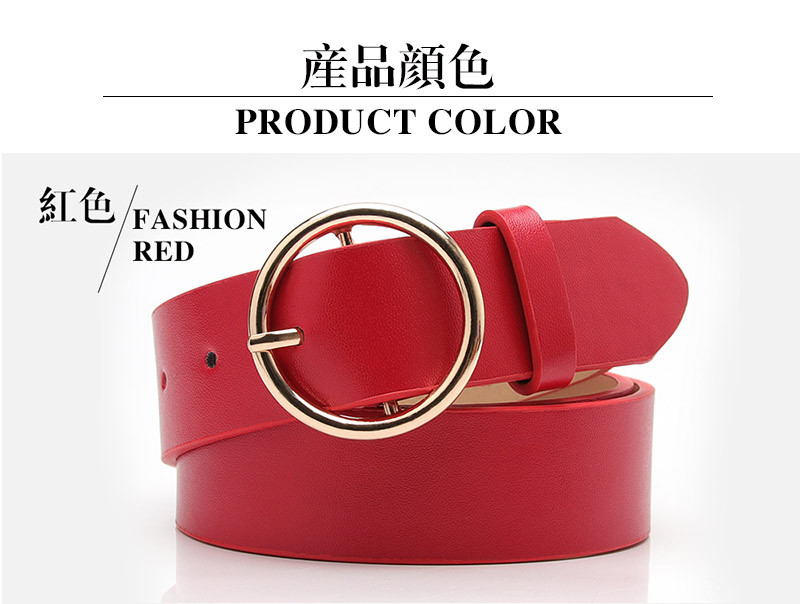 Women's Belt Round Buckle Casual Simple Women's Jeans Accessories Belt Wholesale Nihaojewelry display picture 12