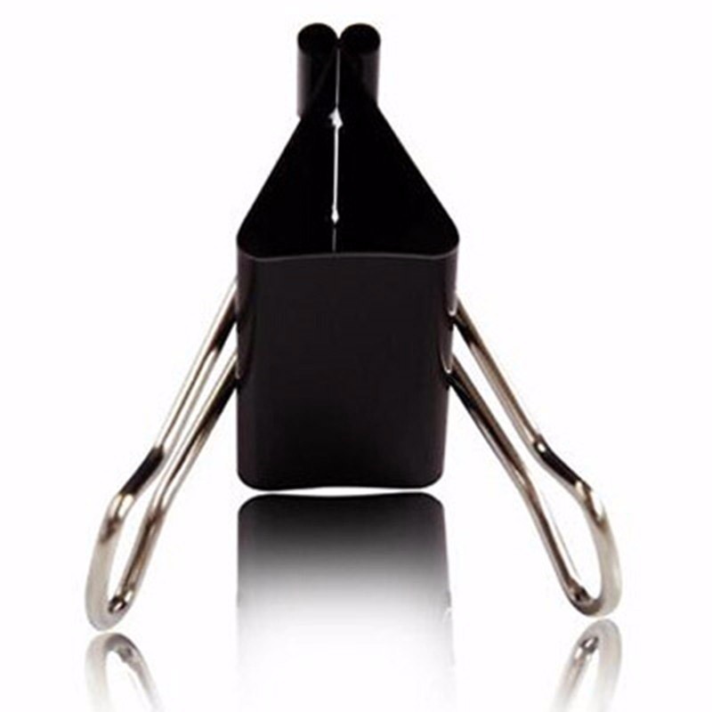 Fábrica al por mayor clip de cola de milano negro Clip de alta resistencia clip de metal oficina clip de hierro clip financiero factura al por mayor