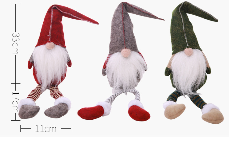 Christmas decorations Faceless doll doll old man pendant window display_voghion.com