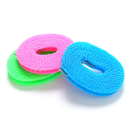 Non-slip and windproof clothesline, fence-type clothesline, 5-meter clothesline, outdoor travel clothesline