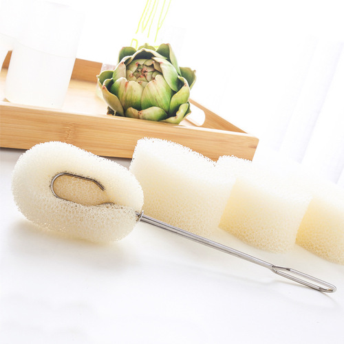 Replaceable long-handled cup brush kitchen glass bottle brush cleaning water cup tea cup brush washing cup brush