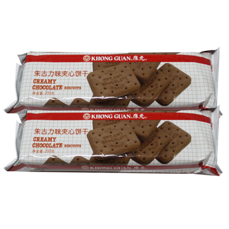 200g康元提子饼干 办公室朱古力椰子味饼干 休闲小吃茶点酥性饼干-阿里巴巴