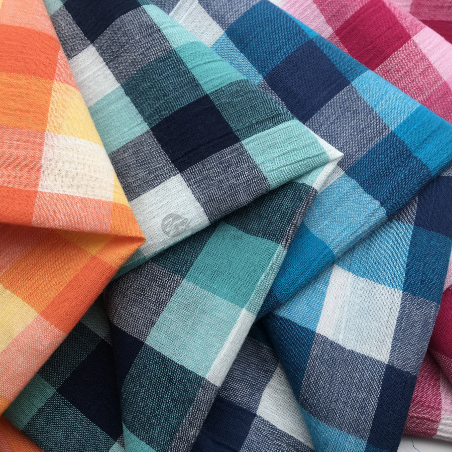 厂家直销 现货供应 全棉彩格 经典格型 时装衬衫 批发