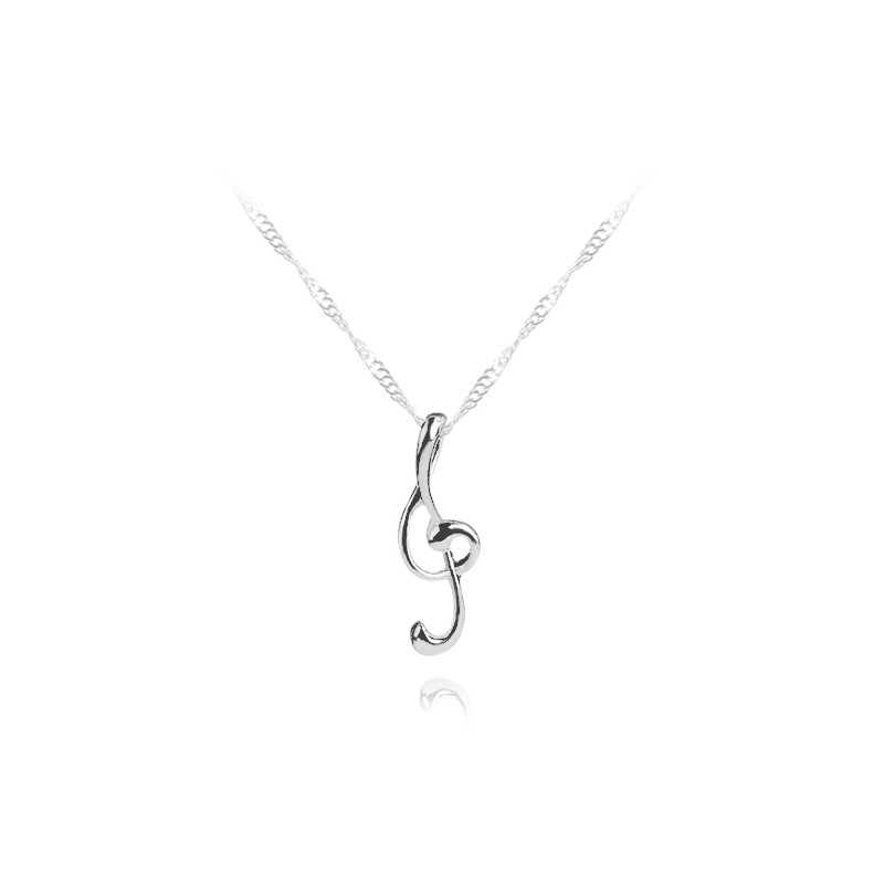 Chain Clavicle Chain Fashion Music Symbol Pendant Ladies Sweater Chain Necklace Wholesale Nihaojewelry display picture 8