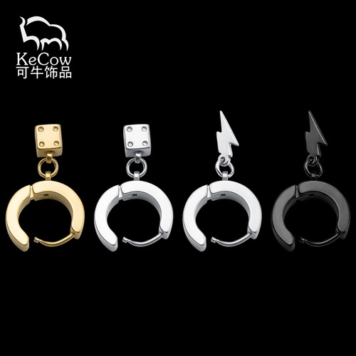 European and American fashion stainless steel earrings titanium steel earrings piercing jewelry earrings cross-border supply factory direct sales