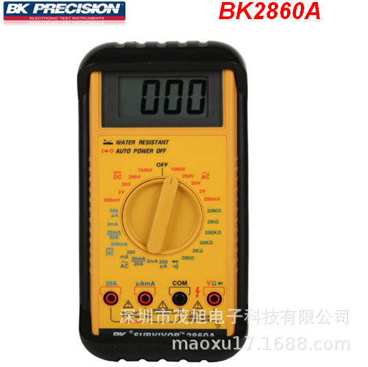 百科BK Precision 2860A 3位半手持式抗震高耐压数字万用表0.5%停