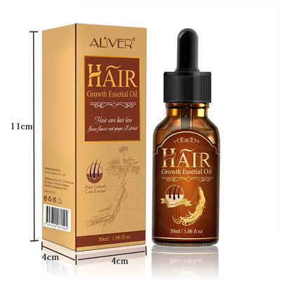 跨境专供ALIVER头发生长液人参护发滋养精华素防脱修护密发现货|ru