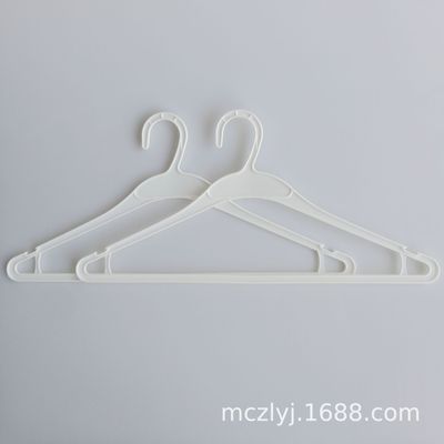 白色成人壹次性塑料衣架幹洗店酒店服裝廠超市衣架廠家生産批發