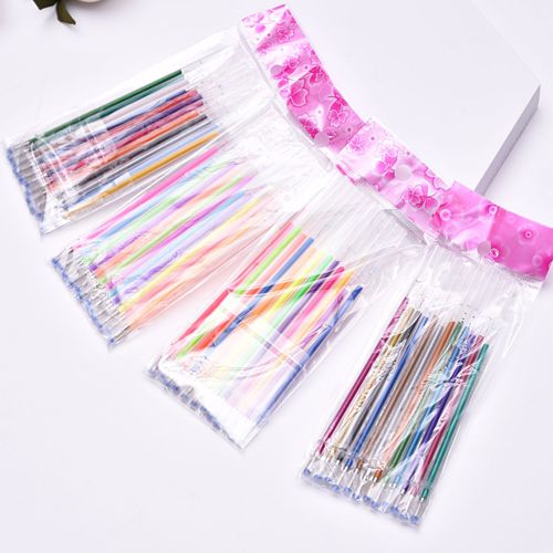 48 colors 100 colors neutral pen refills glitter fluorescent pastel metal multi-color pen refills creative DIY refill set