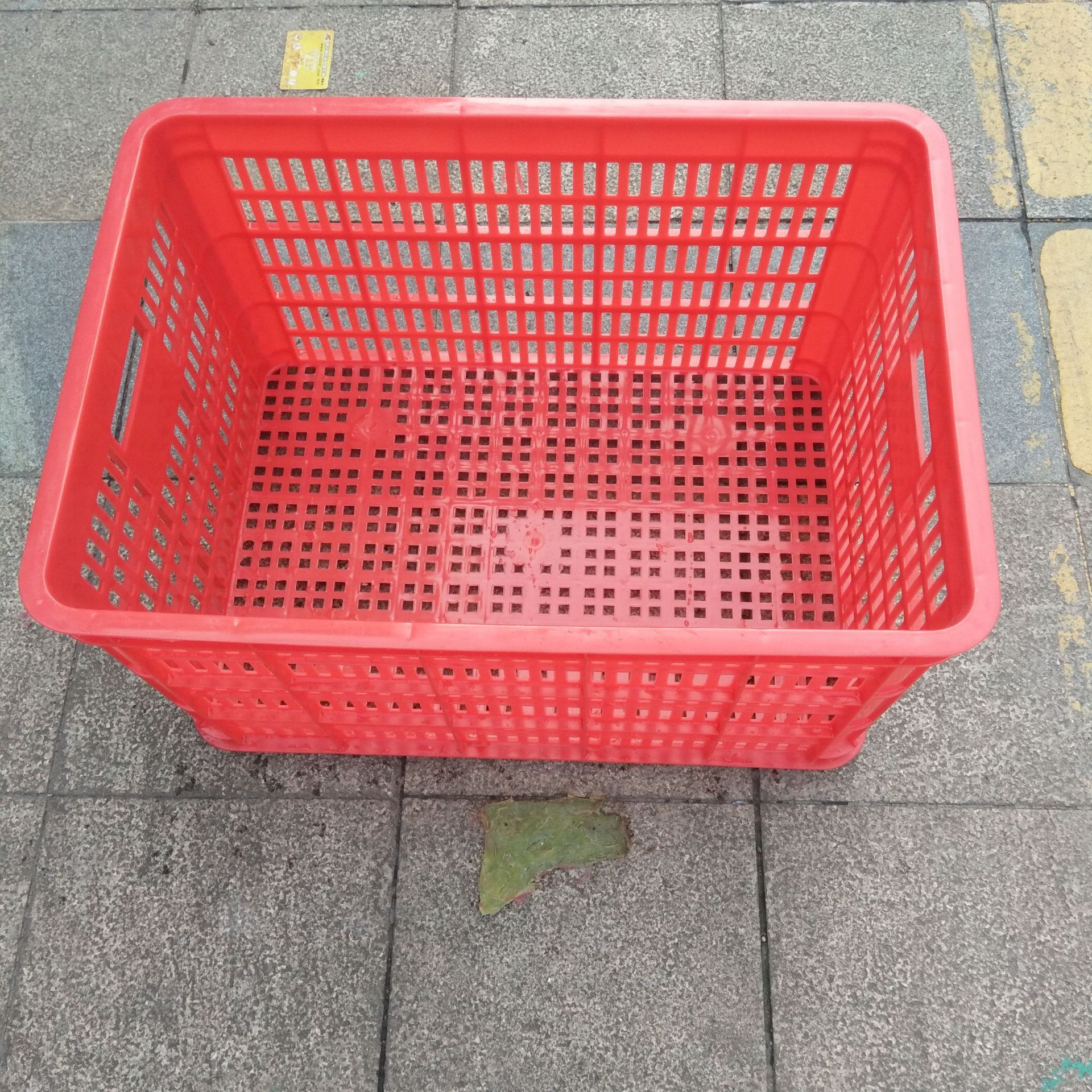 厂家直销塑料周转筐592加厚塑料筐蓝白色食品级周转筐蔬菜水果筐