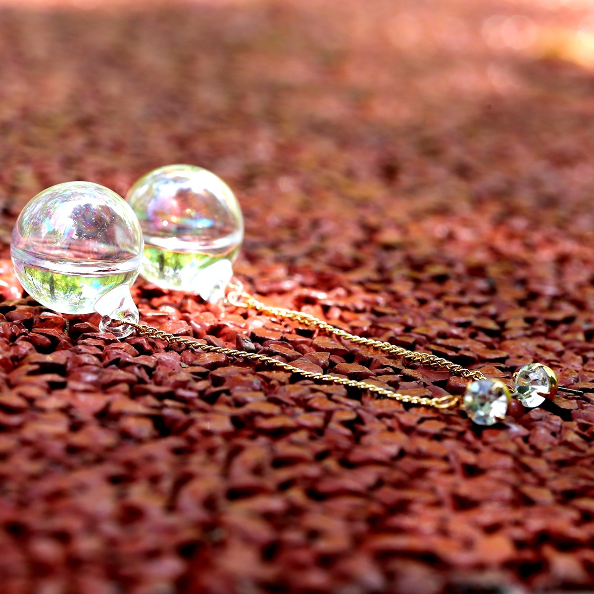 Acrylic Fashion Geometric earring(Golden) NHXR2389-Golden