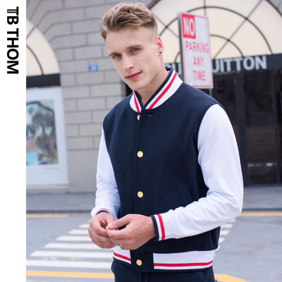 tb thom The new hit color TB mlb pure cotton single breasted Trend leisure time motion Jacket Men's coat