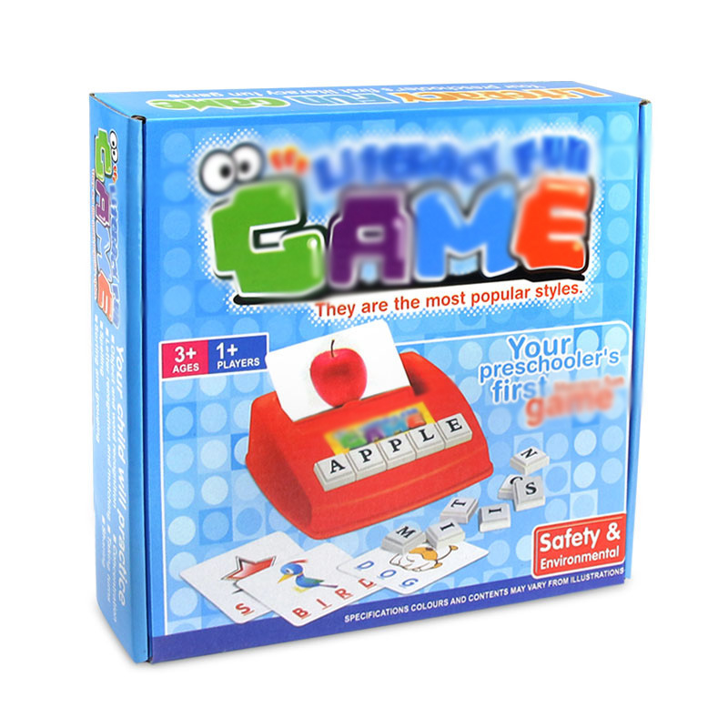 儿童早教益智教具玩具 趣味看图学英语搭配字母记单词亲子游戏