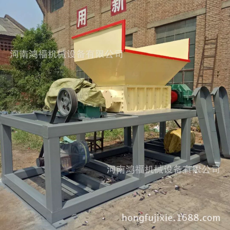 供应薄铁片钢筋撕碎机 单轴废旧模板地膜撕碎机 多功能金属撕碎机