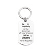 Keychain stainless steel, metal pendant, Amazon, English, Birthday gift