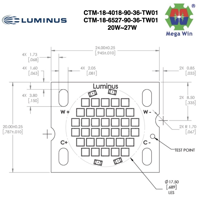 Luminus COB˹COBCTM-9-4018-90-36-TW01 4000K1800K