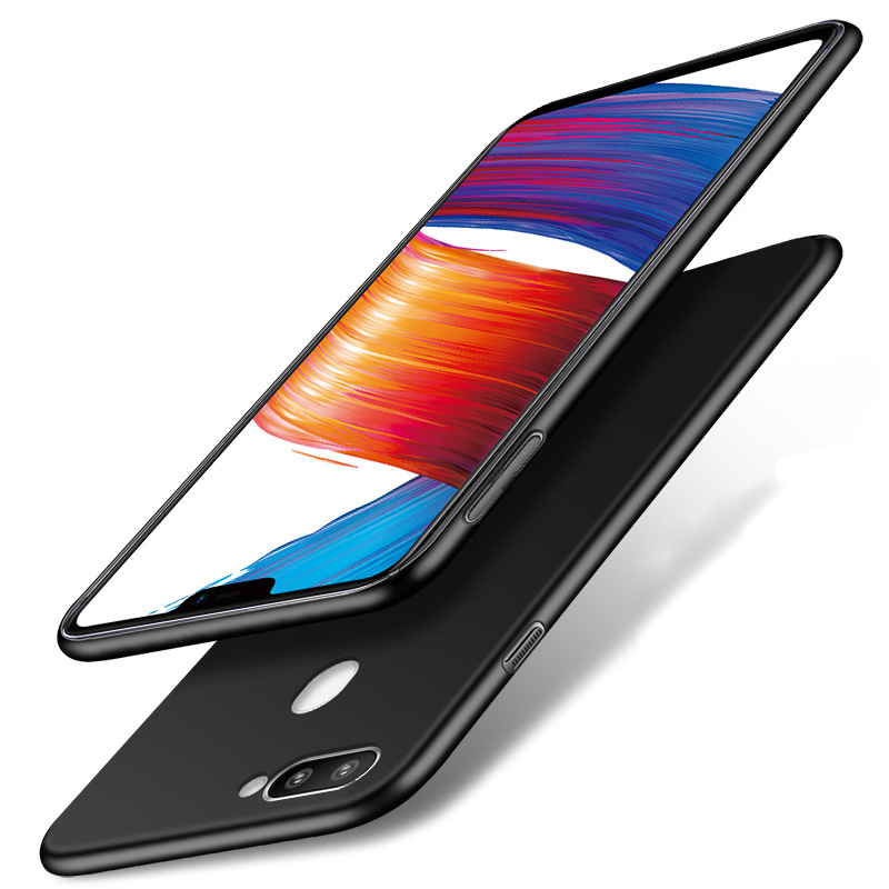 oppoR17proR15R11R9plus手机壳磨砂黑色全包手机保护套软壳批发|ms